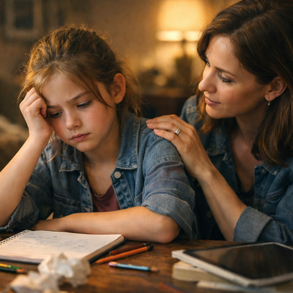 cinematic supporting a 12 yearold girl with ADHD