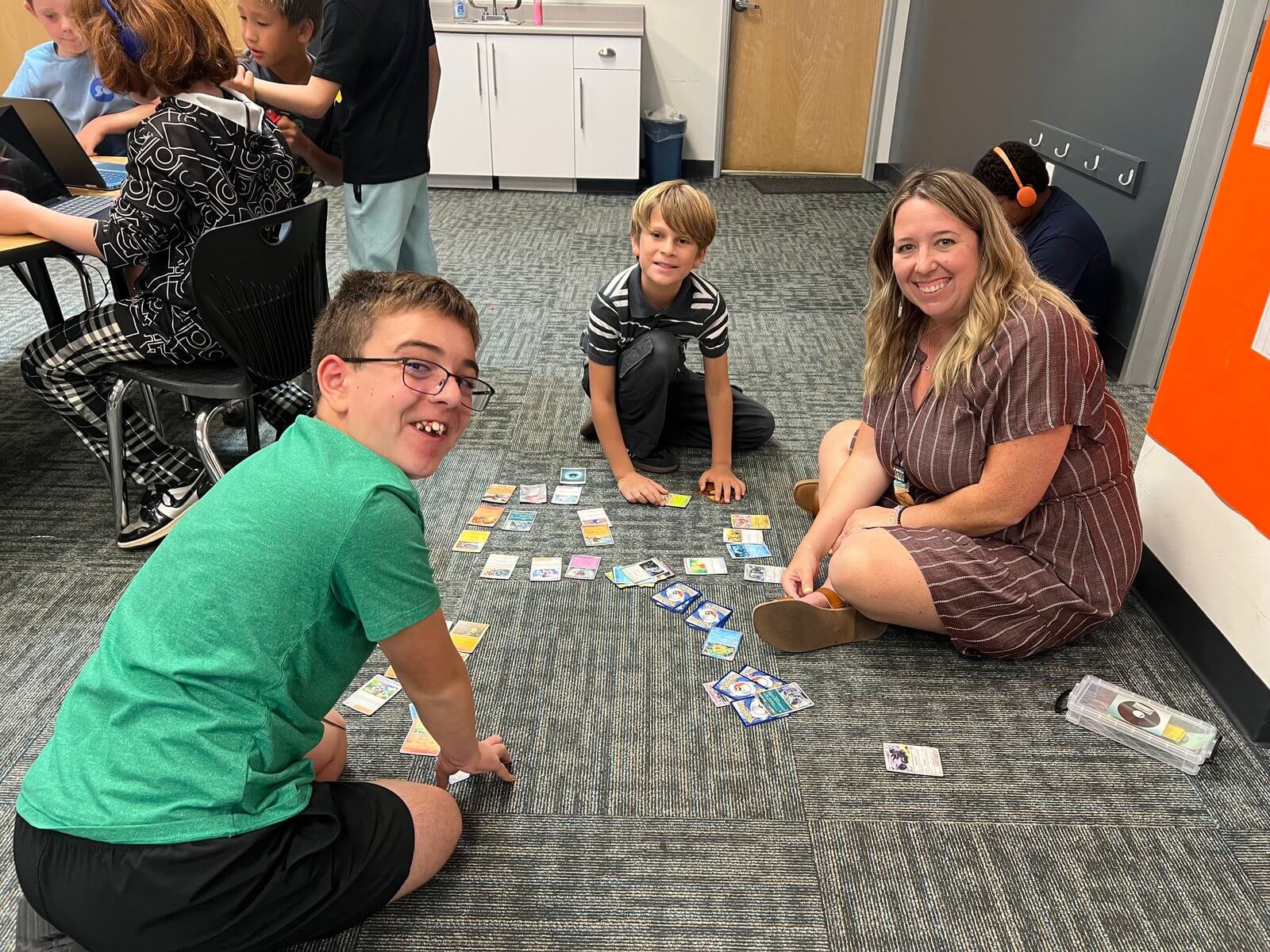 Card games with teacher