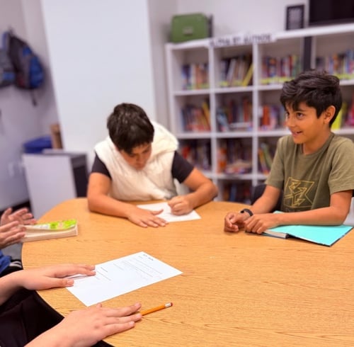 Students Listening and Working