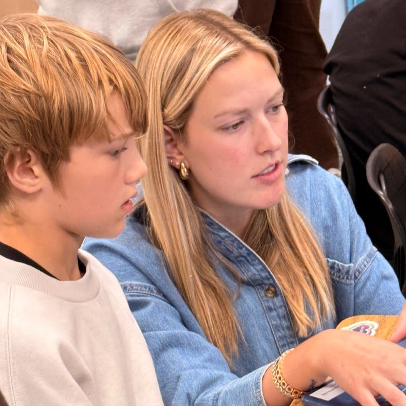 Teacher and Student Working Together