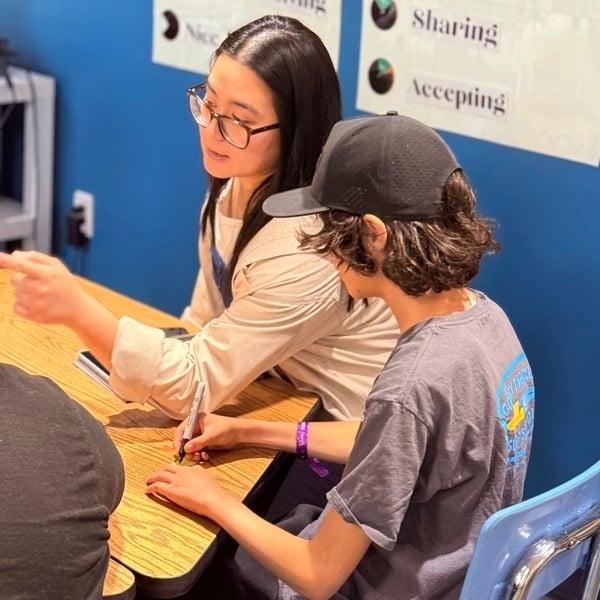 Working with student