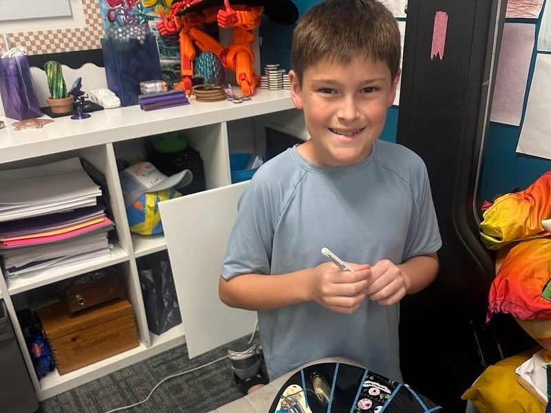 TCS boy having a great day