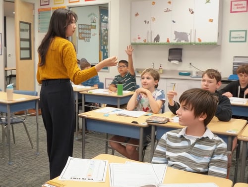 Presenting to students