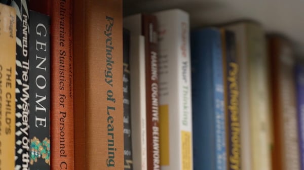 Research Books at Crinella Library at TCS