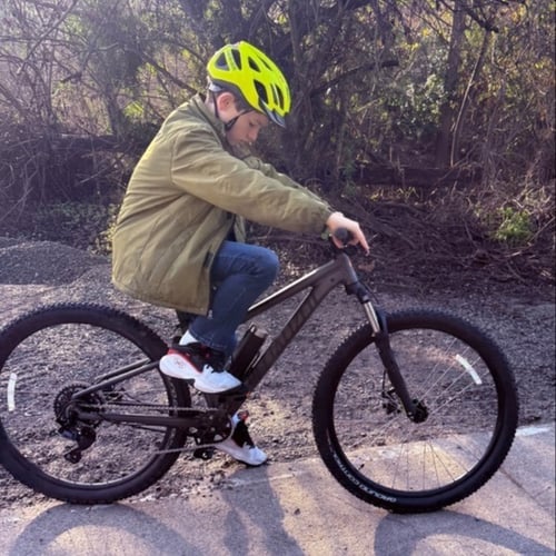 Riding on the San Diego Creek trail