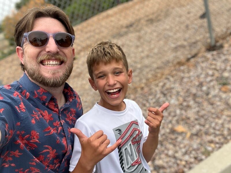 Teacher and Student Happy