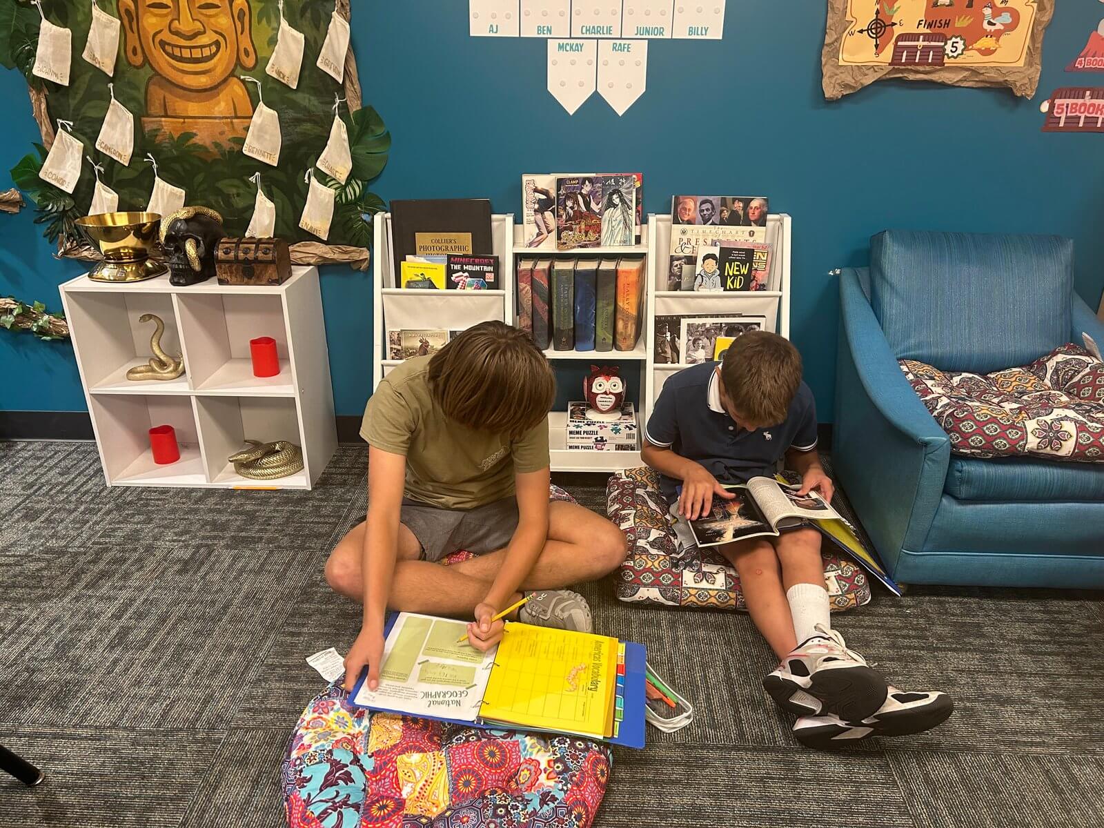 Working on the floor