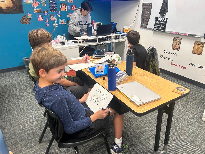 Working together in class