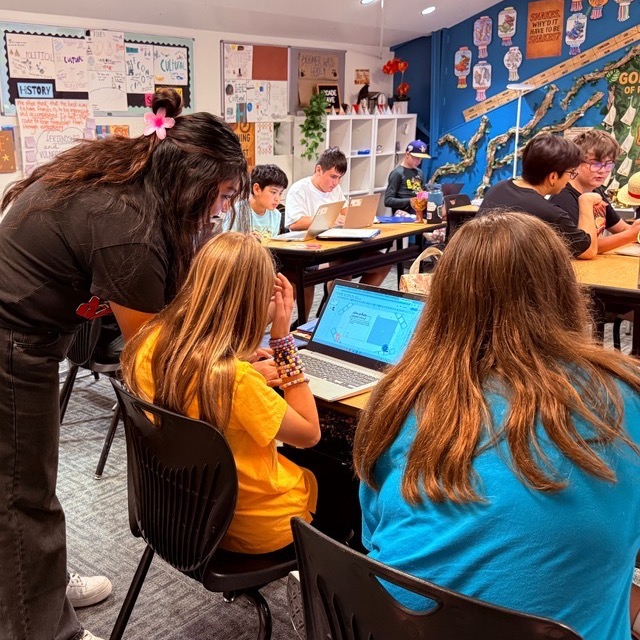Students Working with Teacher Students Working with Teacher
